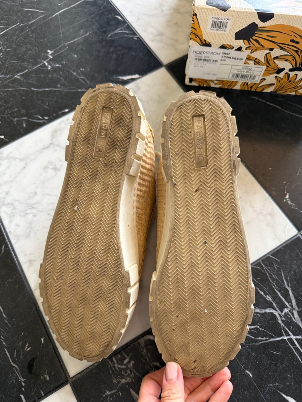 FARM Rio Straw Platform Sneakers - Picture 4 of 9